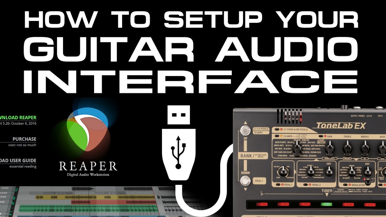 How To Conect Audio Interface Onreaper